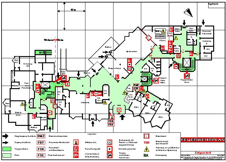 Feuerwehrplan - Etagenplan